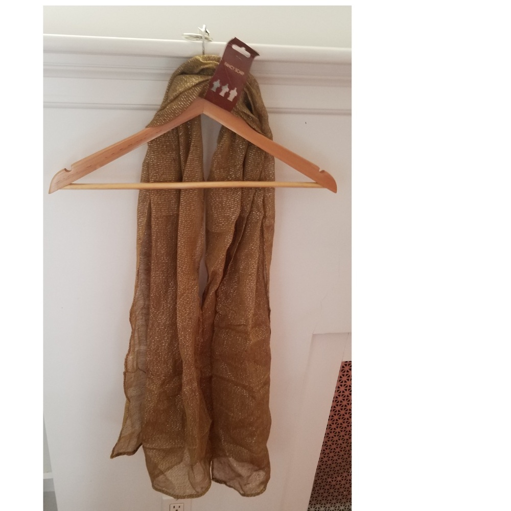 Gold Metallic Scarf